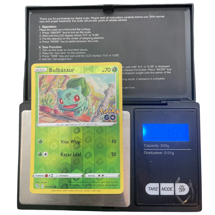 modern reverse holo pokemon card weight