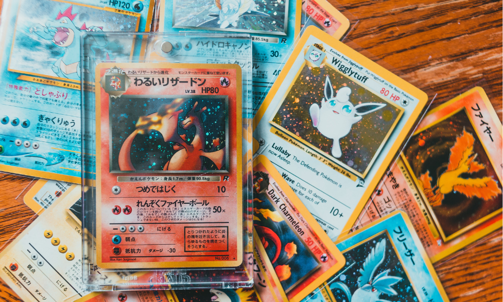 vintage japanese and english pokemon cards